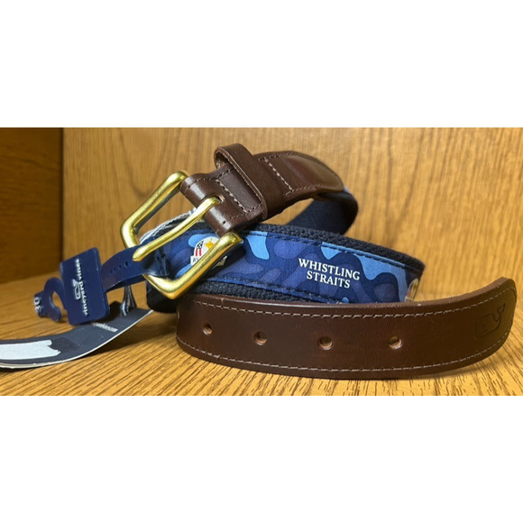 VINEYARD VINES RYDER CUP WHISTTLING STRAITS GOLF BELT Mens Size 30 - Picture 2 of 10